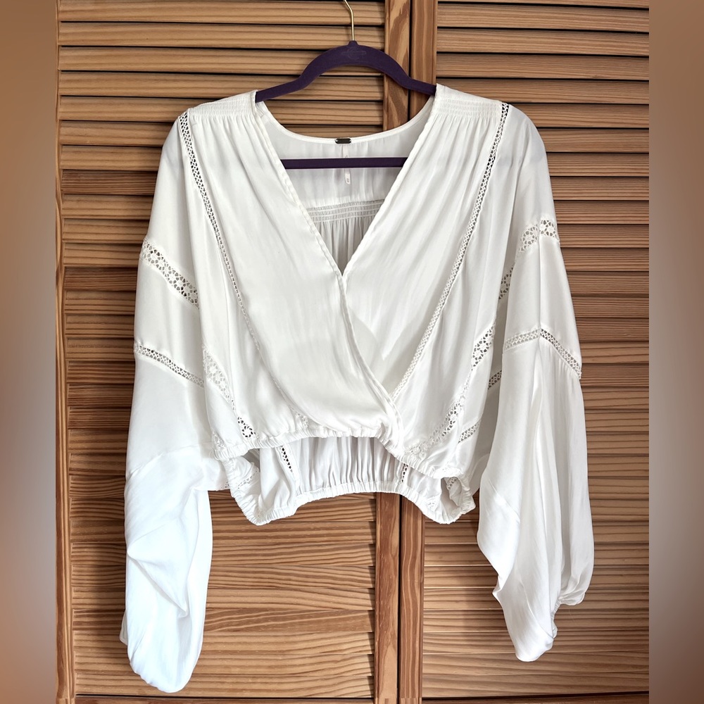 White boho blouse by Free People